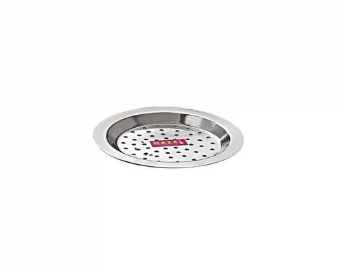 HAZEL Stainless Steel Cover Lid with Hole Chiba Ciba For Topes Pots, 12.3 cm, Silver