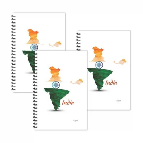 India Map With Flag - Pack Of 3