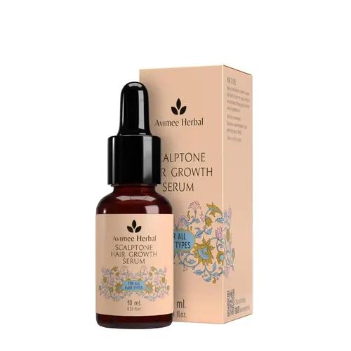 AVIMEE HERBAL Scalptone Hair Growth Serum | Scientifically Proven Formula | Enriched with Nansyl & Green Tea Extract | For Hair Growth & Hair Fall Reduction | 10 ml