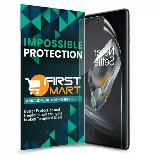 FIRST MART Screen Protector for OnePlus 12 5G - Nanofiber Unbreakable Membrane Case Friendly Full Edge to Edge Screen Coverage & Installation Kit (Crystal Clear)