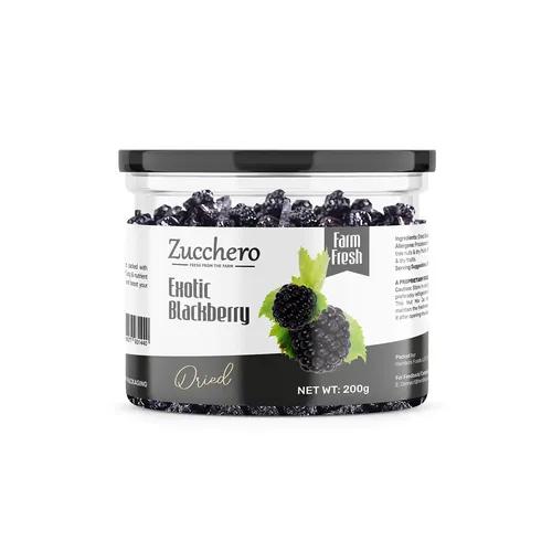 Zucchero Exotic Dried Blackberry, 200 grams | Crunchy & Goey Berries