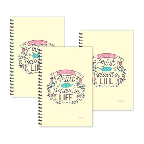 To Be An Artist Motivational Ruled Diaries - Pack Of 3