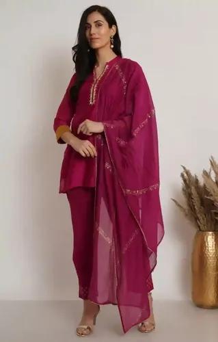 Pink Tunics Kurta Set - X-Small