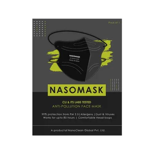 Nanoclean N95 face Mask Black head Loop (Pack 2, Black)