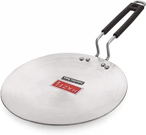 HAZEL 4mm Aluminium Induction Base Chapati Roti Tawa, 30 cm, Silver.