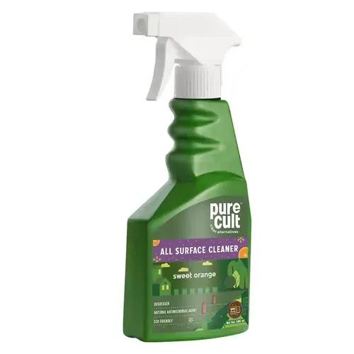 PureCult All Surface Cleaner with Sweet Orange - Biodegradable - Kids and Pet Friendly – 500ml (Sweet Orange)