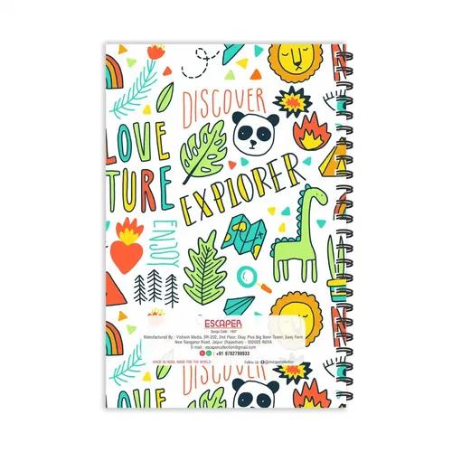 Love Nature Doodle Ruled Diaries - Pack Of 3