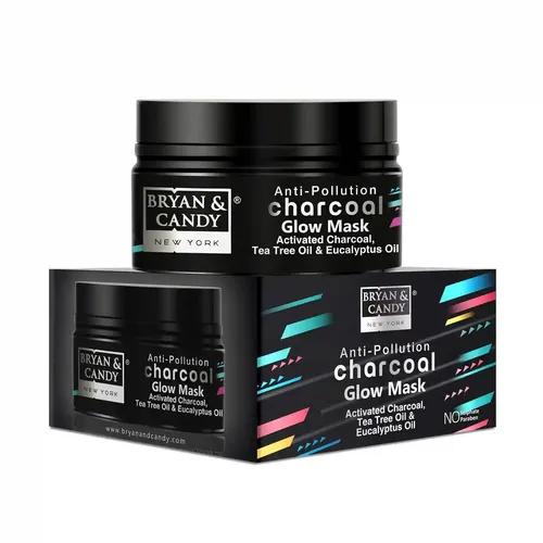 Bryan & Candy New York Anti Pollution Charcoal Glow Face Mask with Activated Charcoal, Tea Tree Oil And Eucalyptus Oil (100 gm)