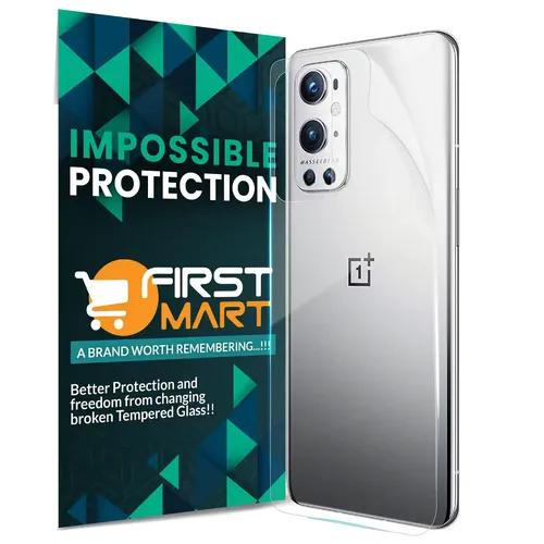 FIRST MART Screen Protector for OnePlus 9 Pro 5G - Back Nanofiber Unbreakable Membrane Case Friendly Full Edge to Edge Screen Coverage & Installation Kit (Crystal Clear)