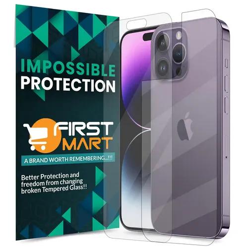 FIRST MART Screen Protector for IPhone 14 Pro - Edge to Edge Front and Back 4 Layer Ultra Thin Unbreakable Membrane - Case Friendly Screen Coverage & Installation Kit (Crystal Clear)