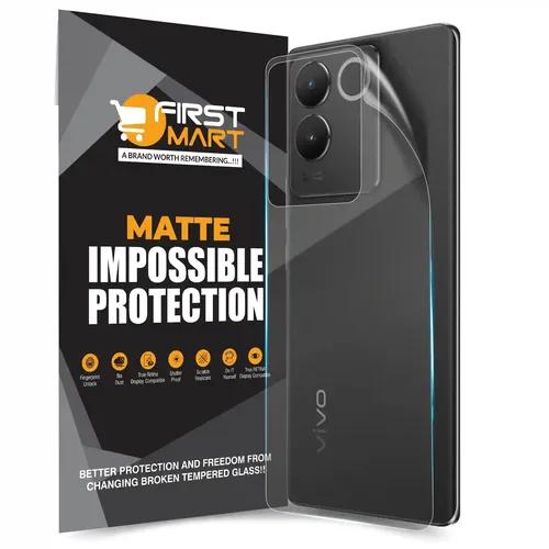 FIRST MART Screen Protector for Vivo T2 Pro 5G - Back Nano Fiber Unbreakable Membrane Case Friendly Full Edge to Edge Screen Coverage & Installation Kit (Matte)