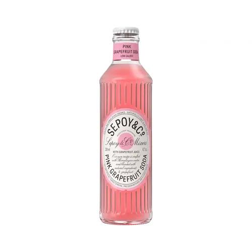 Sepoy & Co. Pink Grapefruit Soda | Paloma | Sparkling Mixer | Low Cal | 100% Natural | Additive Free | Best mixed with Tequila (12)