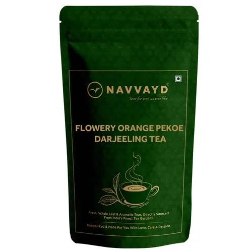 Navvayd Flowery Orange Pekoe Darjeeling Tea (100 Grams, 50 Cups)