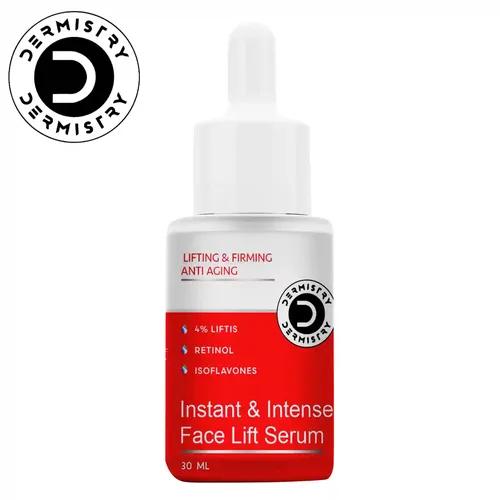 Dermistry Instant & Intense 4% Liftis & Retinol Anti Ageing Face Serum | Hyaluronic Acid D Biotin | Reduces Fine Lines Wrinkles | Skin Firming, Lifting Tightening And Men & Women | 30Ml