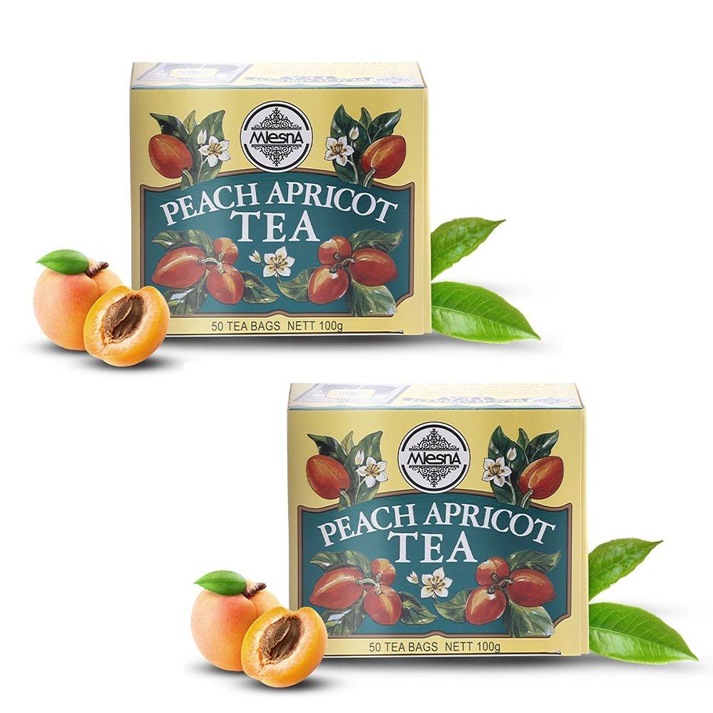 Mlesna Peach Apricot Tea Bag 200g (100g x 2) (Pack of 2) (100g each)