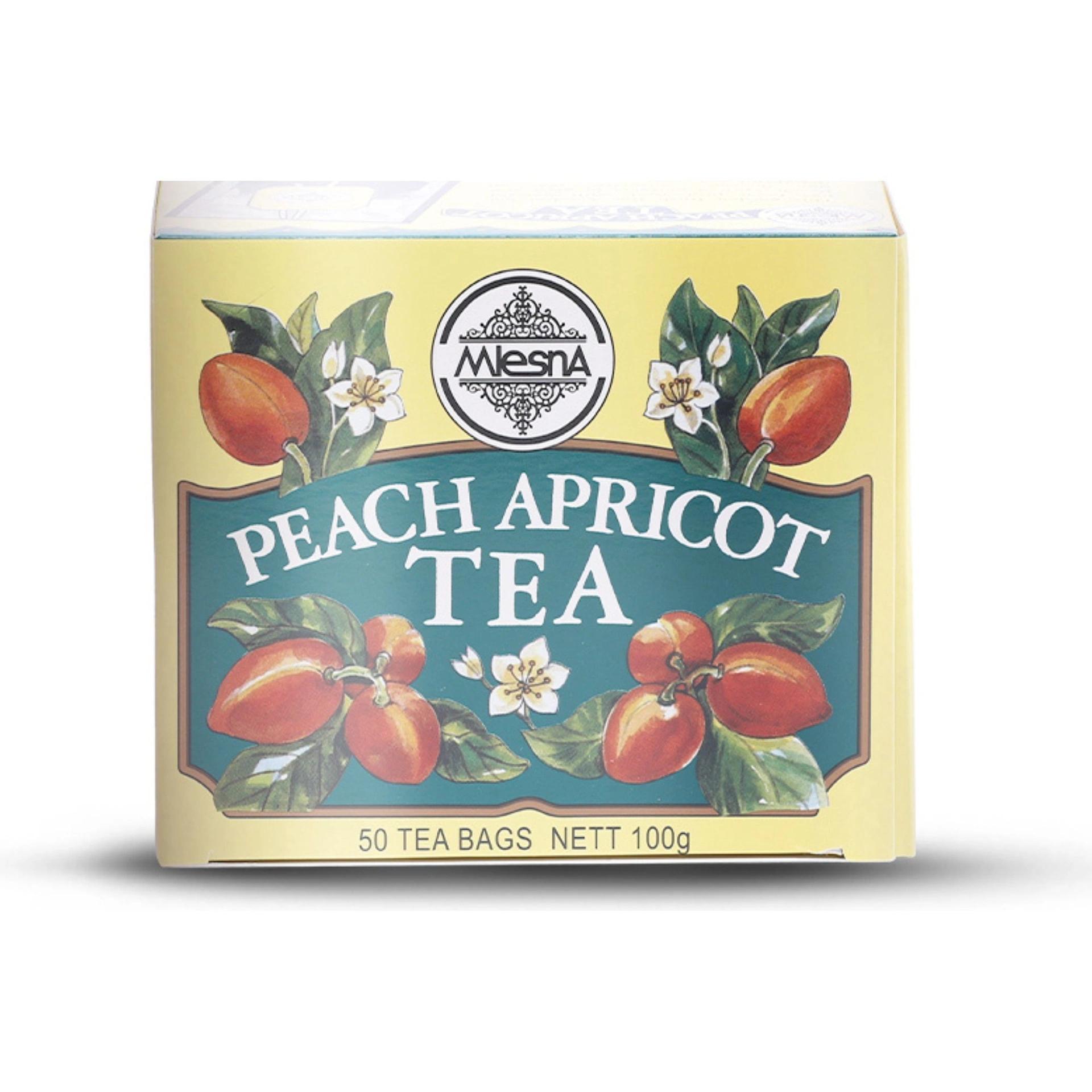 Mlesna Peach Apricot Tea Bag 100g (50 x 2g) (Pack of 1)