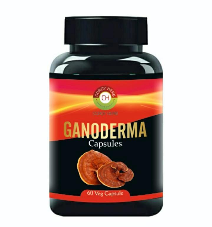 CORDY HERB Ganoderma (Reishi) Mushroom Capsule For Immunity Booster And Health Heart For Men & Women (60 Capsule)